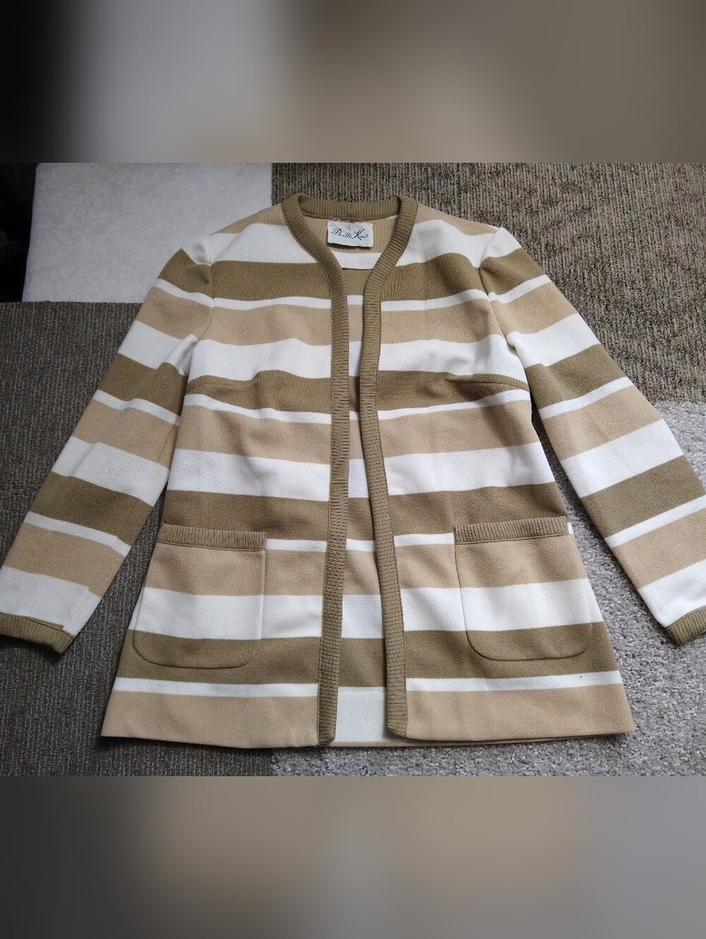 Vintage Butte Knit Open Front Blazer Cardigan S/M Excellent